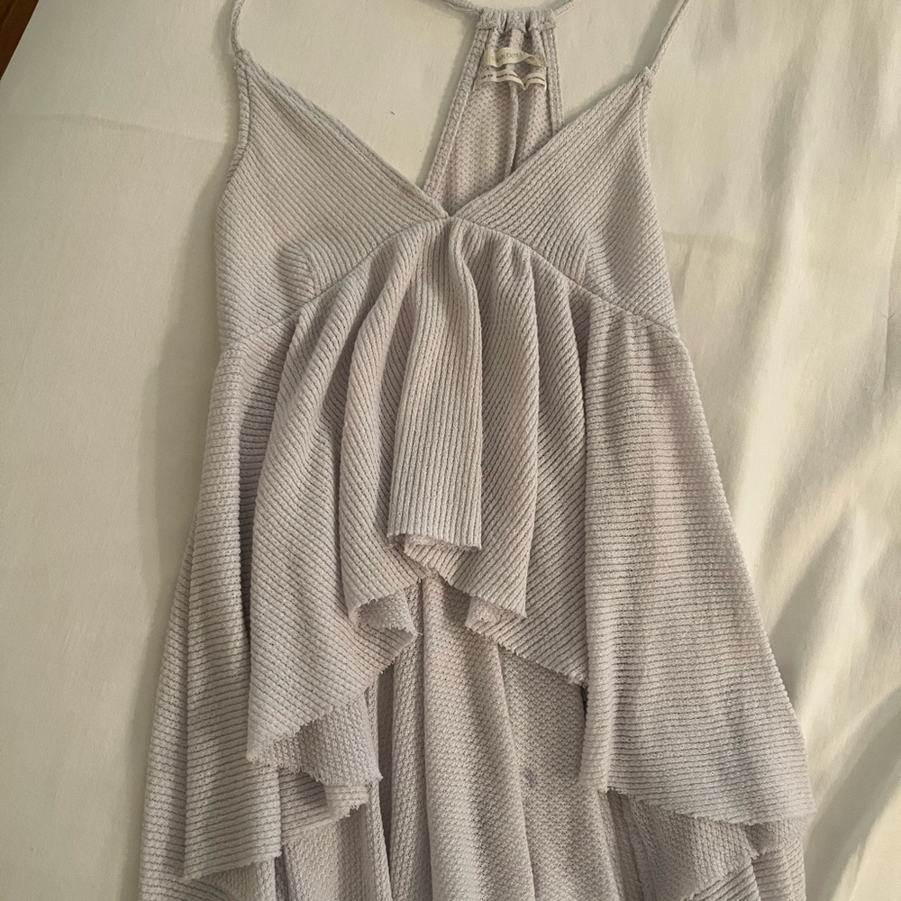 White/gray ribbed urban outfitters tank